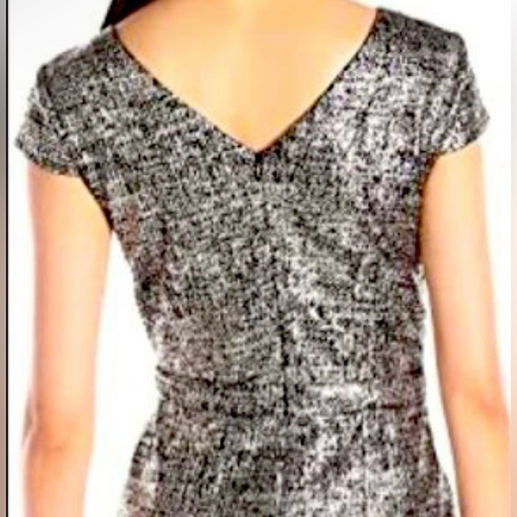 Betsey Johnson NWOT Textured Knit Black Foil Dress Size 8 - Picture 3 of 12